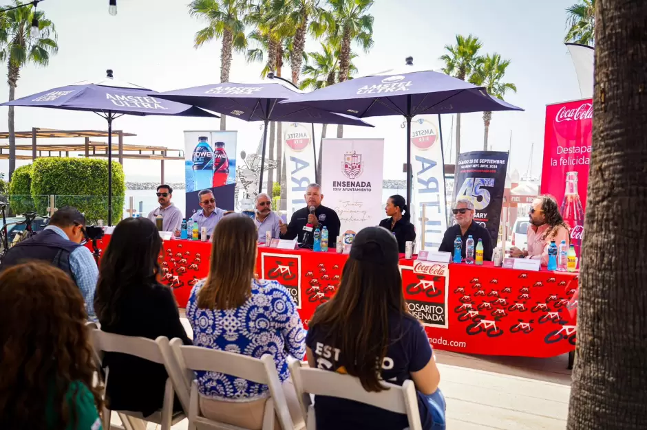 Rueda de prensa del Paseo Ciclista Rosarito-Ensenada