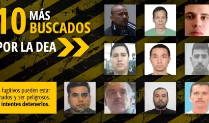 Los 10 ms buscados por la DEA