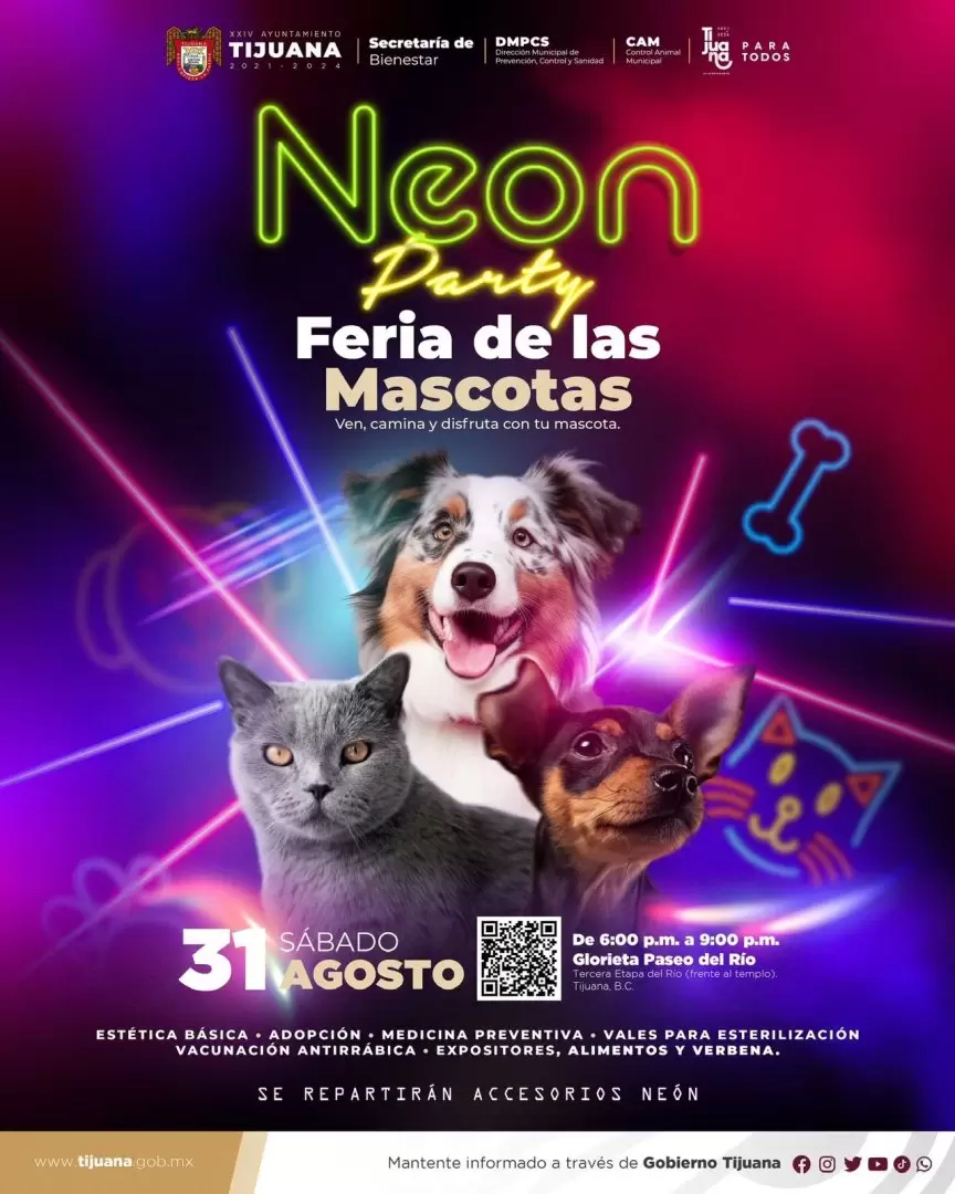 Feria de las mascotas "Neon Party"