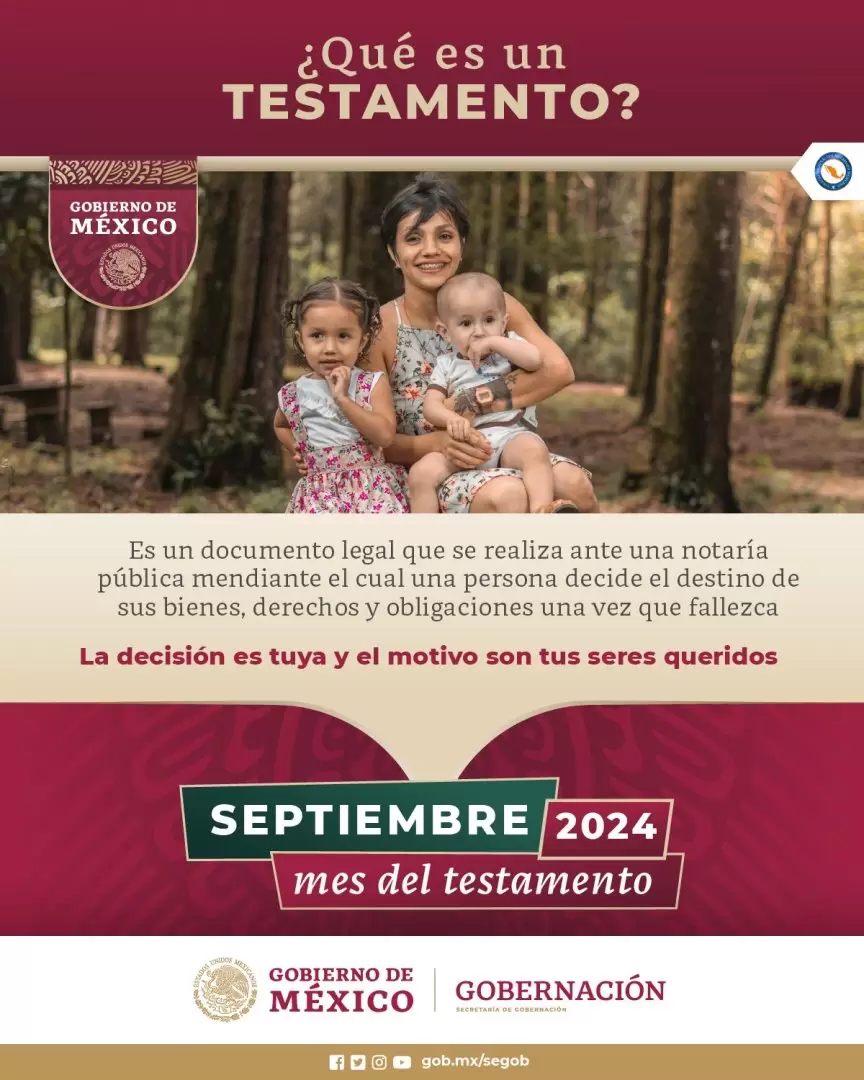 Campaa "Septiembre Mes del Testamento"