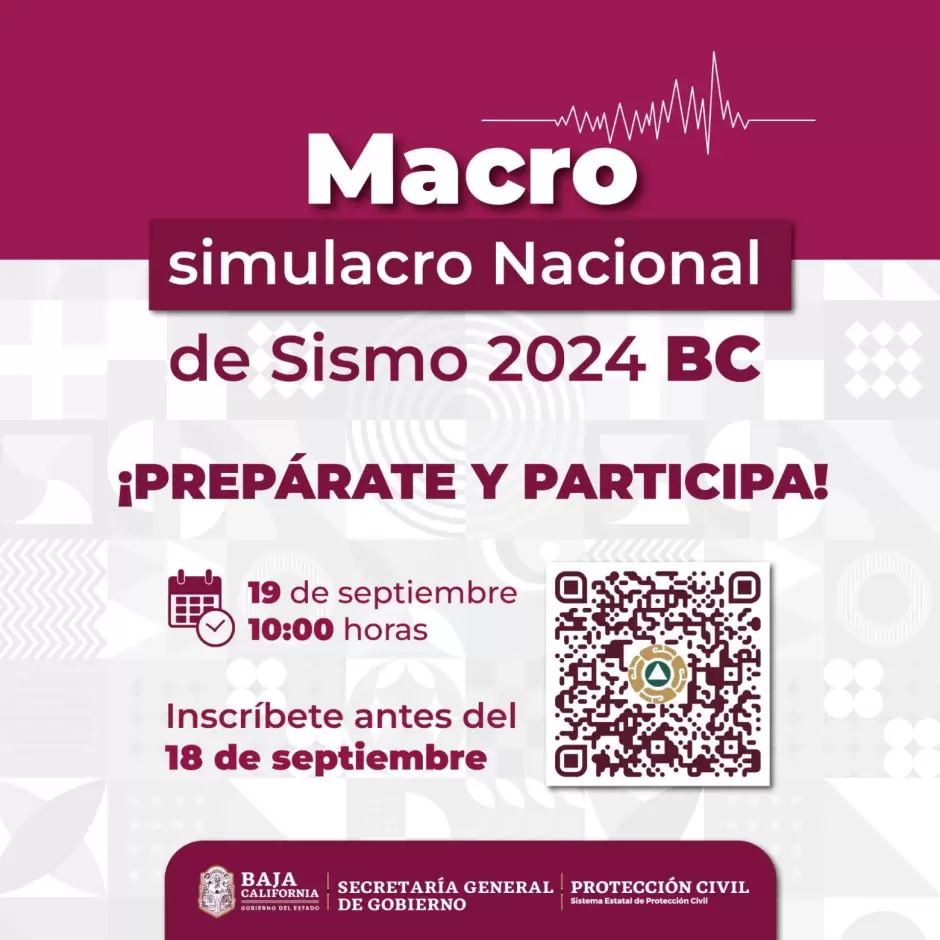 Llaman a participar en el macrosimulacro nacional 2024