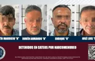 Detiene la FGE a cuatro sujetos durante cateos por narcomenudeo