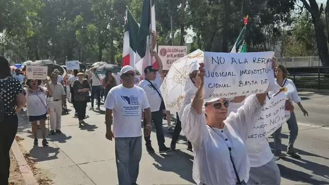 Opacidad ha sido usada para acusarlos de corruptos, dicen en Tijuana trabajadores al reiterar en marcha oposicin al poder judicial