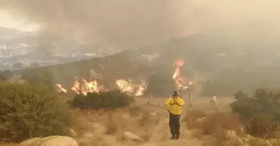 Presenta SADERBC avances de incendio forestal en Tecate