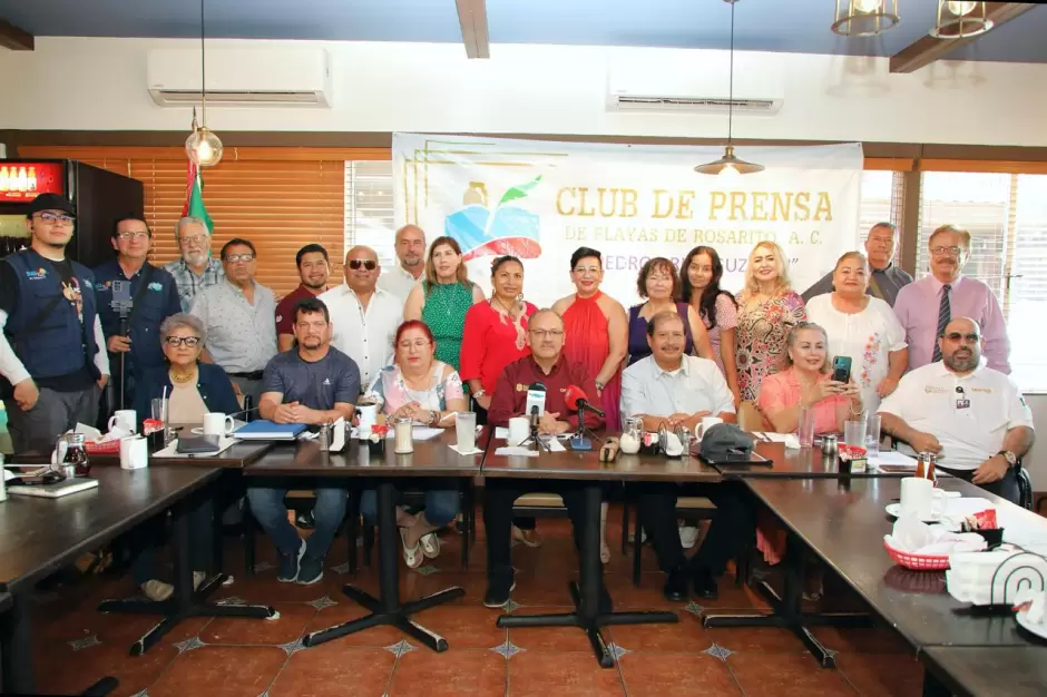 Presentan avance de acciones ante Club de Prensa de Playas de Rosarito, A.C. "Pedro Arias Guzmn"