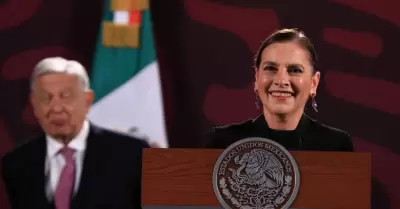 Beatriz Gutirrez Mller durante la conferencia matutina en Palacio Nacional