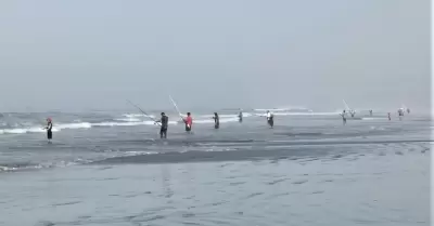 Crece aficin en torneos de pesca deportiva de playa en San Quintn