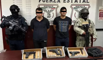 Fuerza estatal y SEDENA detienen a presuntos generadores de violencia en zona de