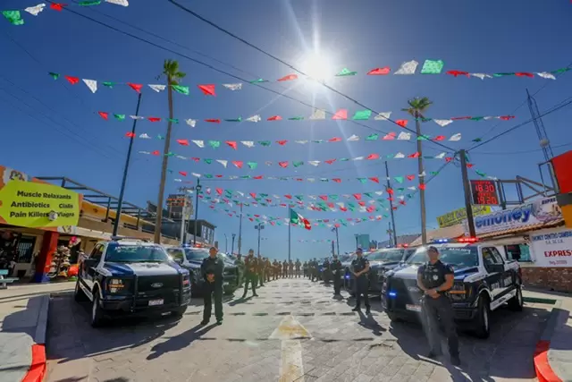 Entrega Gobierno de Marina del Pilar 14 patrullas a municipio de San Felipe