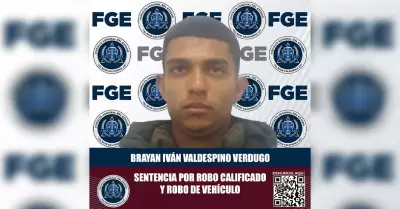 Culpable de robo calificado y robo de vehculo sentenciado a 10 aos de prisin