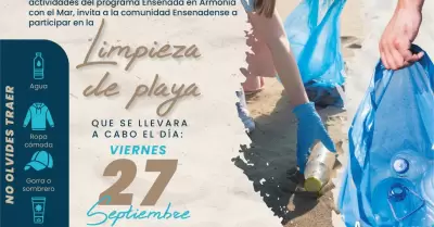 Limpieza de Playa Stacks el 27 de septiembre