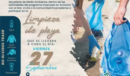 Limpieza de Playa Stacks el 27 de septiembre