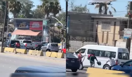 Motociclista y conductor de taxi resolvieron disputa vial a pedradas cerca de la