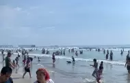 Informa Gobierno Municipal de Rosarito afluencia de turistas en la playa durante el fin de semana