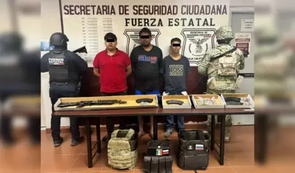 3 presuntos delincuentes en el Valle de Mexicali