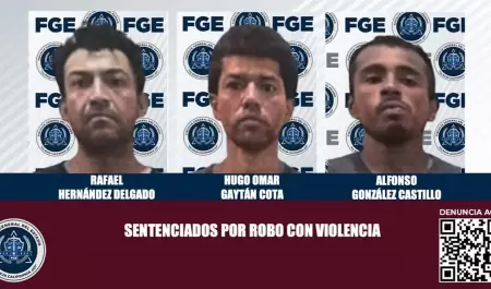 Tres hombres reciben sentencia por robo con violencia en Tijuana