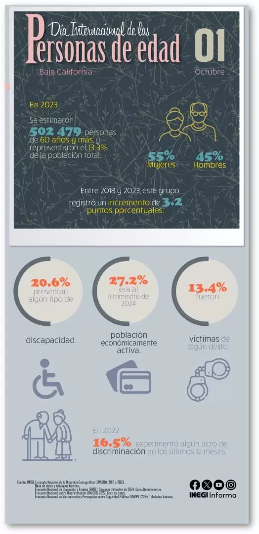 Infografa sobre el Da Internacional de las personas de edad