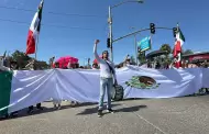 Protestan trabajadores del Poder Judicial y abogados contra reforma en la Garita de Otay