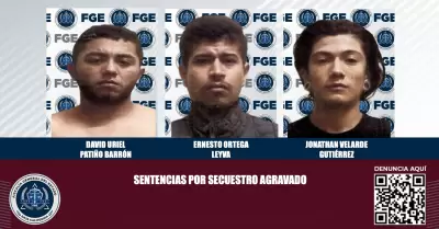 3 hombres por secuestro agravado