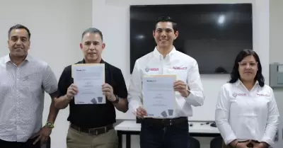 Fomentan Romn Cota y Canacintra Tecate competitividad mediante convenio