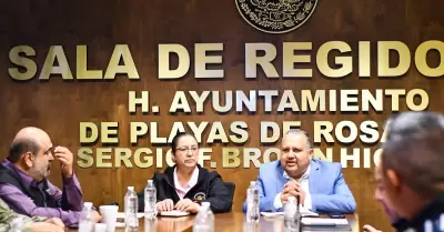 Presidenta municipal Rocio Adame fortalece estrategias de seguridad en la Mesa R