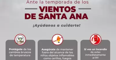 Informacin preventiva sobre los vientos Santa Ana