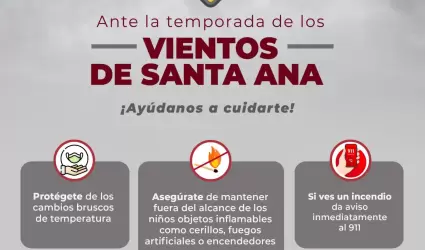 Informacin preventiva sobre los vientos Santa Ana