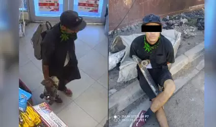 Detienen a un hombre tras robo con violencia en tienda de Tijuana