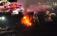 Incendio en baos pblicos y tienda de autoservicio en Playas de Tijuana