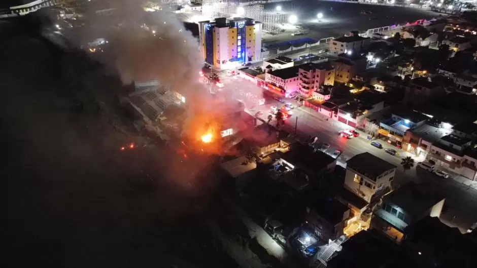 Incendio en Playas de Tijuana