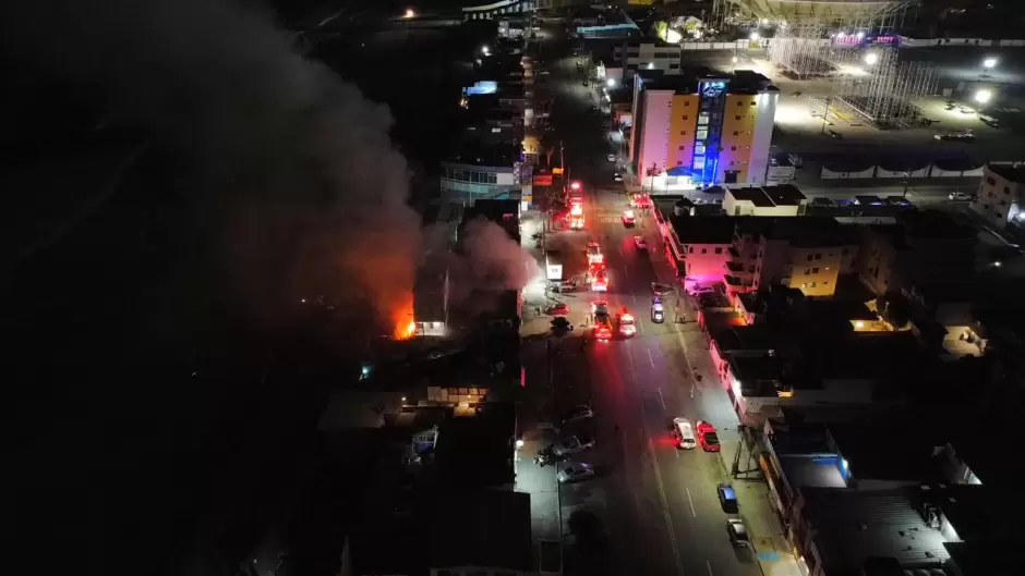 Incendio en Playas de Tijuana