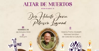 Dedicar Imcudhe altar de muertos al cronista honorario Heberto Peterson Legrand