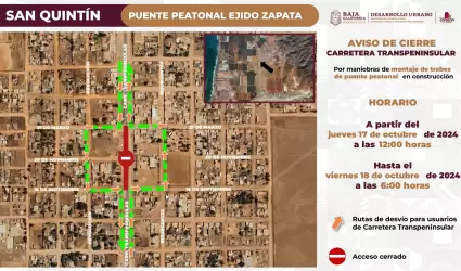 Cierre de carretera transpeninsular