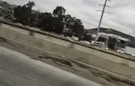 Choque mltiple bloquea carril en la carretera libre Tecate-Tijuana