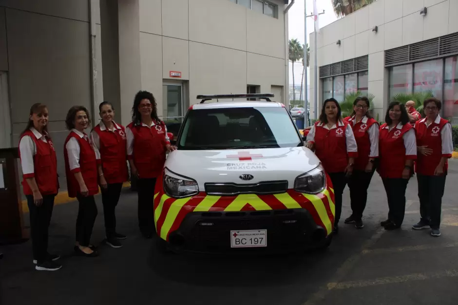 Cruz Roja Mexicana en Tijuana recibe unidad de primera respuesta donada por el Voluntariado de Damas