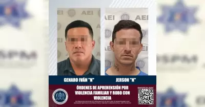 Detenidos por violencia familiar y robo con violencia