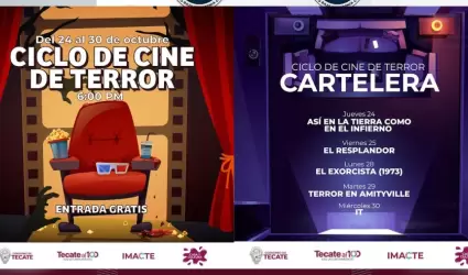 Proyectarn pelculas clsicas en ciclo de cine de terror sin costo de IMACTE