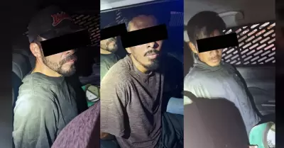 Detienen a tres por robo con violencia en Villas del Sol