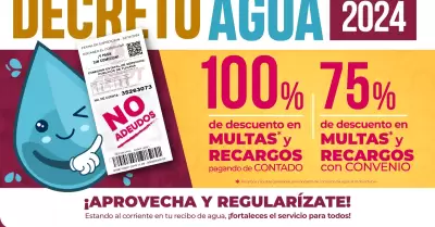 Decreto de condonacin de recargos por consumo de agua