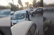 Choque entre taxi de ruta y vehculo particular afect trnsito en bulevar Insurgentes