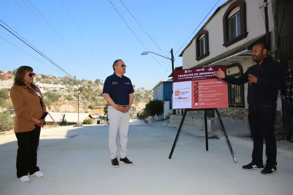 Entrega CESPT obra de rehabilitacin en la calle Tomasa Estvez