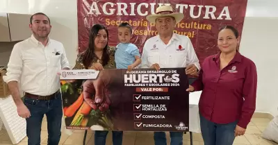 Apoyos de huertos en Valle de Trinidad