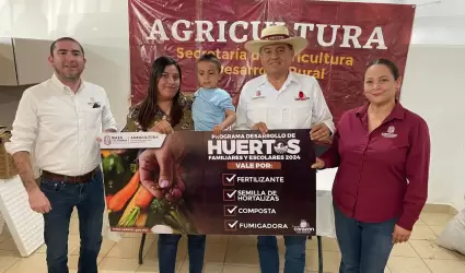 Apoyos de huertos en Valle de Trinidad