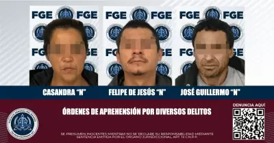 FGE ejecuta rdenes de aprehensin por delitos relacionados con robo de vehculo