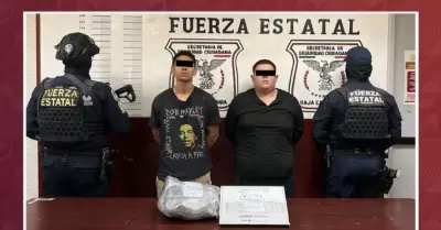 Aprehenden a hombres en poder de armas de fuego en Mexicali