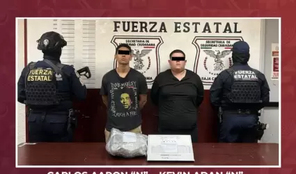 Aprehenden a hombres en poder de armas de fuego en Mexicali