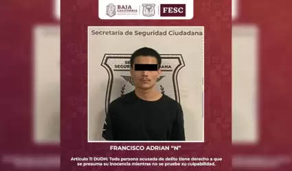 Detenido en Tijuana