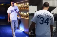 El abridor de los Dodgers, Jack Flaherty, luce franela de Valenzuela