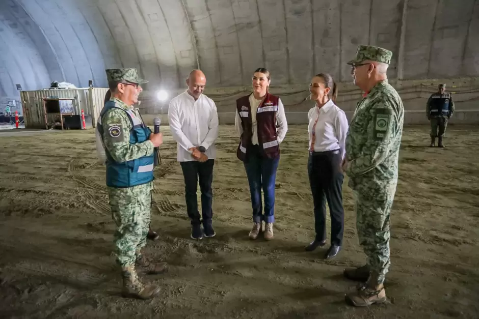 Sheinbaum supervisa avances del Viaducto Elevado de Tijuana