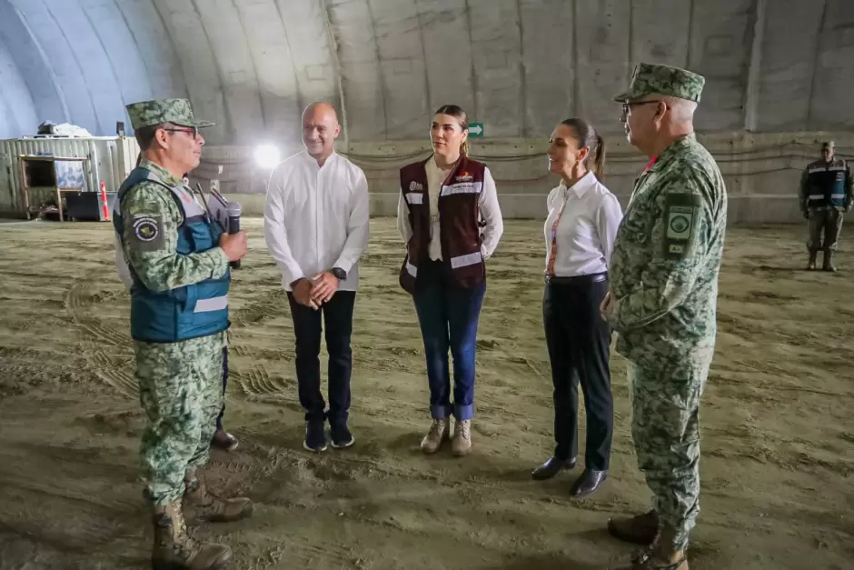 Sheinbaum supervisa avances del Viaducto Elevado de Tijuana